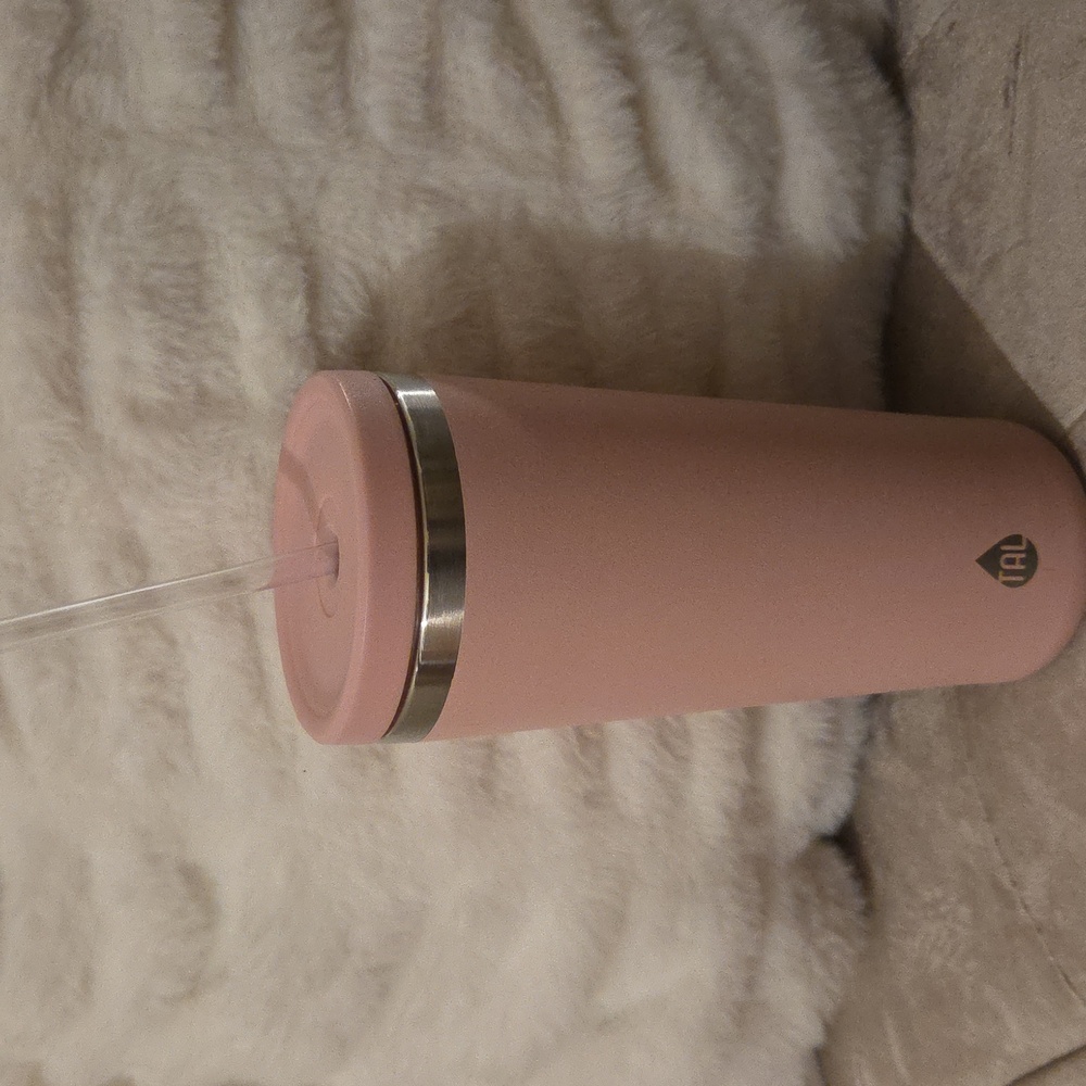 TAL 24oz Pink Tumbler with Straw